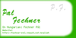 pal fechner business card